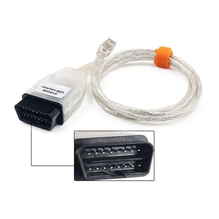 Cavo Adattatore OBD2 K+DCAN Ediabas Per BMW - Diagnosi E Codifica Per Modelli 1998-2019 (con Interruttore E CD Driver)