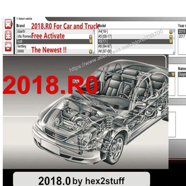 🔧 Delphi DS150E – Outil de diagnostic OBD2 multimarque pour voitures et camions – Bluetooth/USB