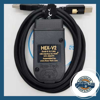 Hex Can V2 Scanner pour VW, AUDI, Skoda, Seat (1990-2022) - Compatible avec VCDS 21.9, Vag COM 22.3, Outil de Diagnostic VAGCOM